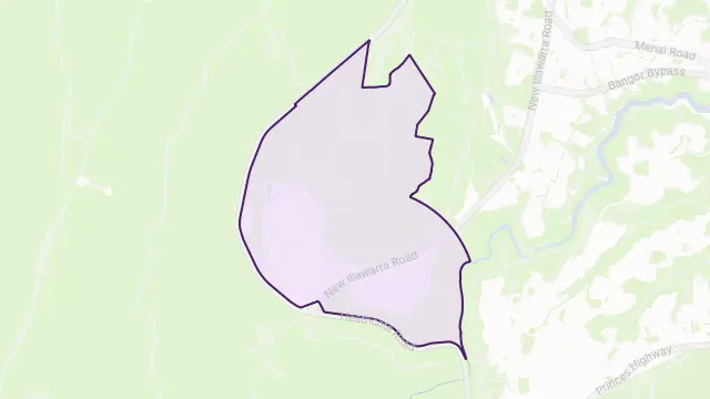 Lucas Heights Area Boundary Map