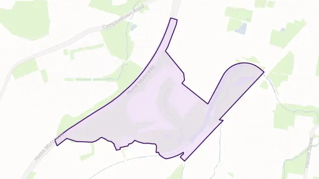 Macquarie Links Area Boundary Map