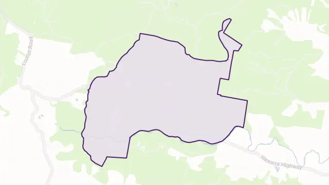 Macquarie Pass Area Boundary Map