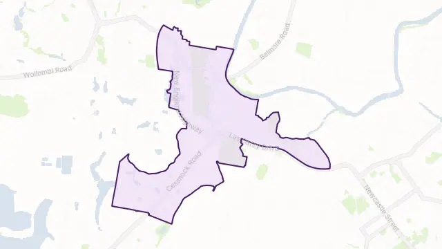 Maitland Area Boundary Map