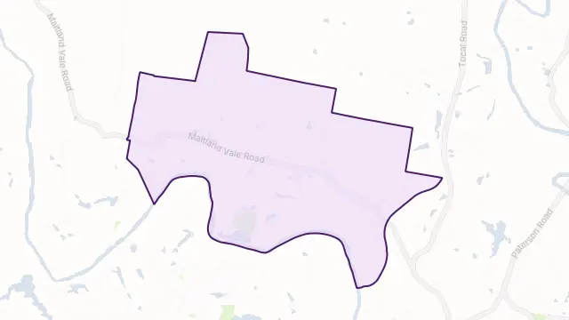 Maitland Vale Area Boundary Map