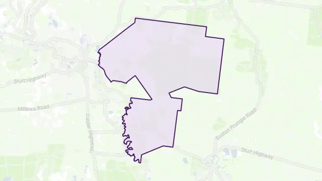 Mallee Area Boundary Map
