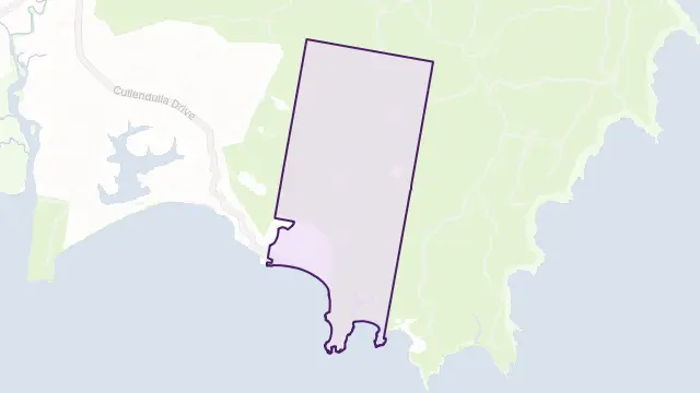 Maloneys Beach Area Boundary Map