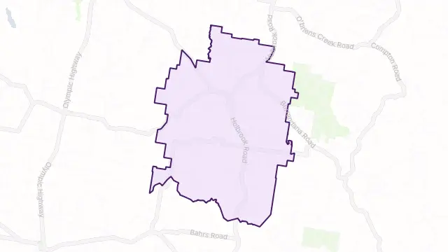 Mangoplah Area Boundary Map