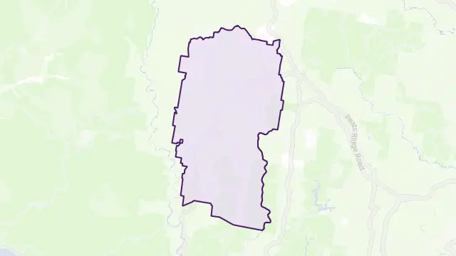 Mangrove Mountain Area Boundary Map