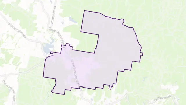 Marrangaroo Area Boundary Map
