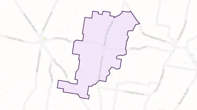 Marrar Area Boundary Map