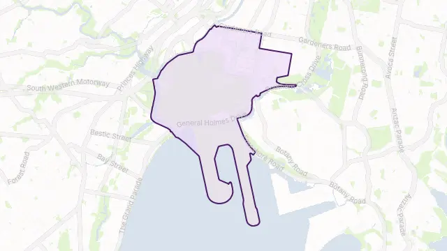 Mascot Area Boundary Map