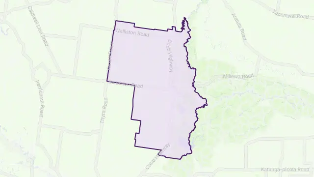 Mathoura Area Boundary Map