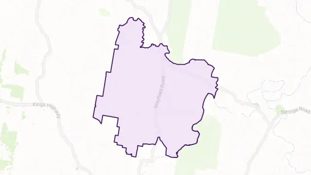 Mayfield Area Boundary Map