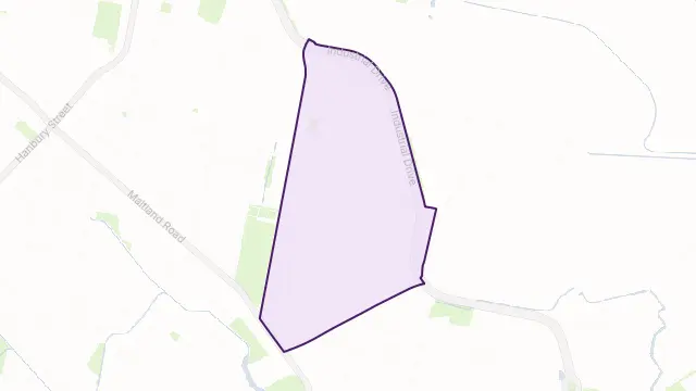Mayfield East Area Boundary Map