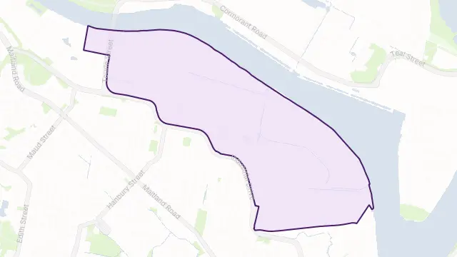 Mayfield North Area Boundary Map