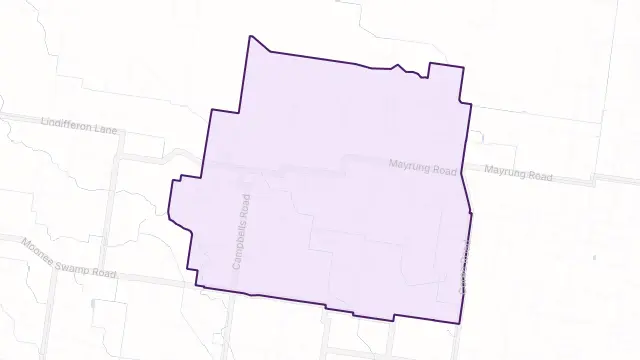 Mayrung Area Boundary Map