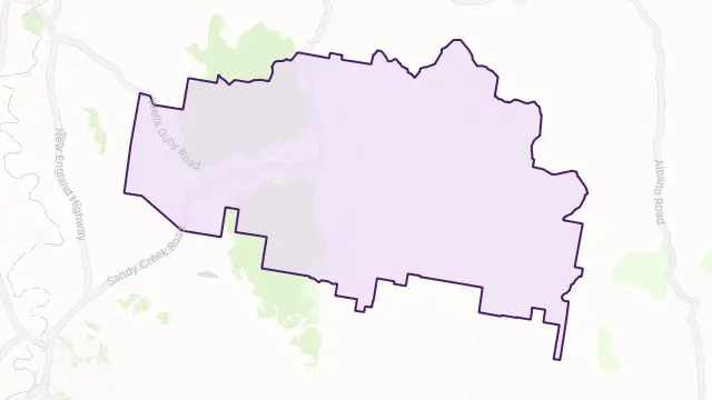 McCullys Gap Area Boundary Map