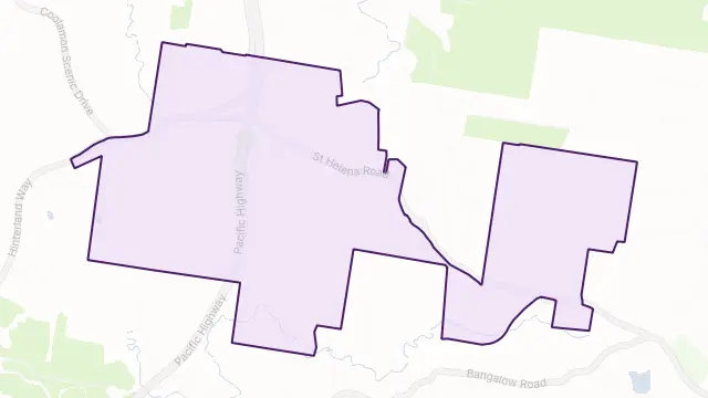 McLeods Shoot Area Boundary Map