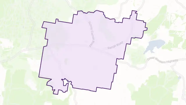 Meadow Flat Area Boundary Map
