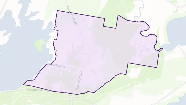 Medowie Area Boundary Map