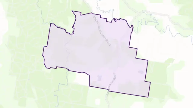 Melinga Area Boundary Map