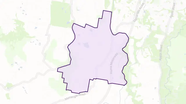 Menangle Area Boundary Map
