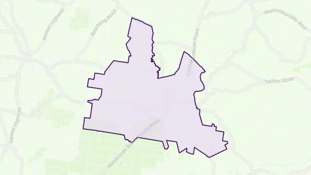 Mendooran Area Boundary Map