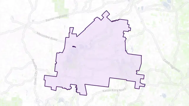 Menindee Area Boundary Map