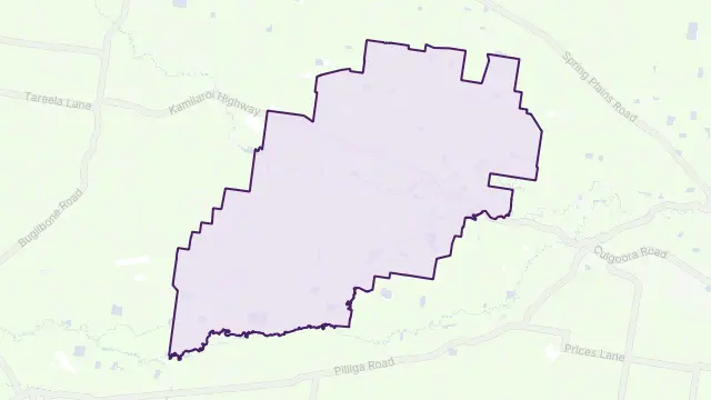 Merah North Area Boundary Map