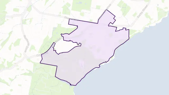 Merewether Area Boundary Map