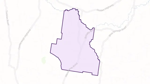 Merotherie Area Boundary Map