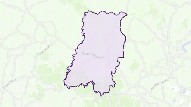 Merriwa Area Boundary Map