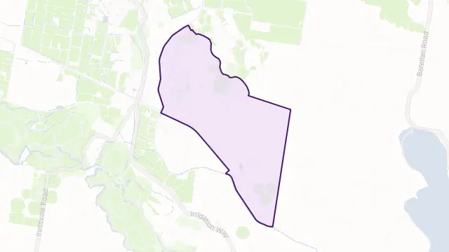 Merungle Hill Area Boundary Map