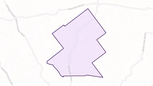 Miamley Area Boundary Map