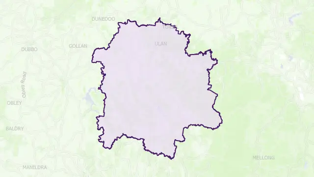 Mid-Western Council Area Boundary Map