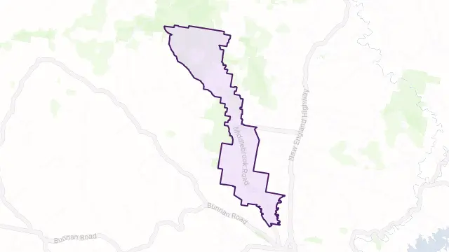 Middle Brook Area Boundary Map