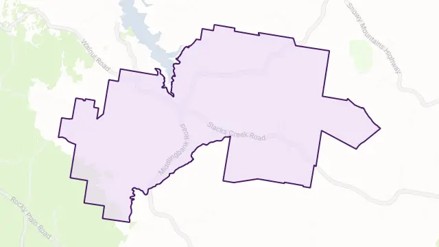 Middlingbank Area Boundary Map