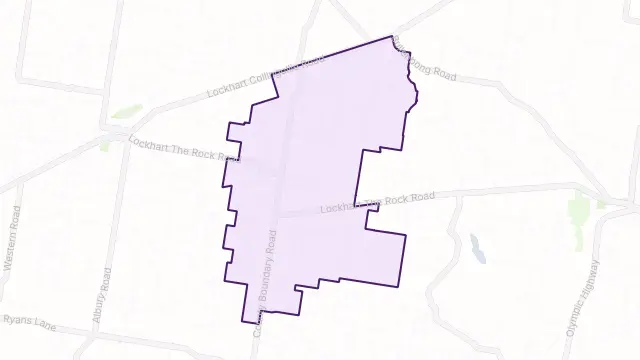 Milbrulong Area Boundary Map