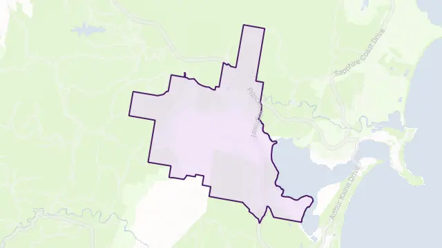 Millingandi Area Boundary Map