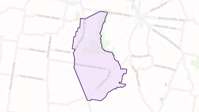Mimosa Area Boundary Map