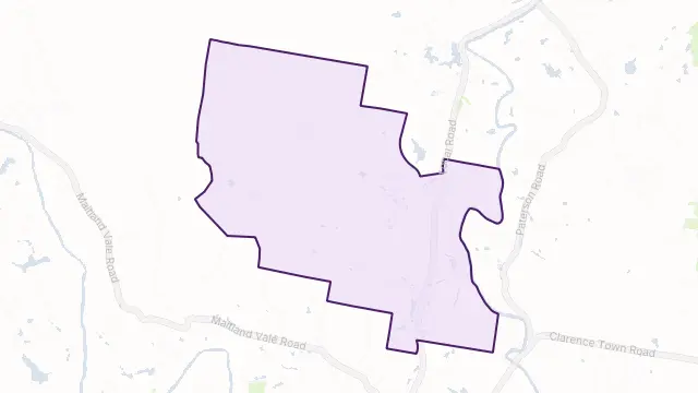 Mindaribba Area Boundary Map