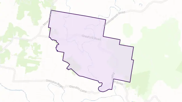Mitchells Flat Area Boundary Map