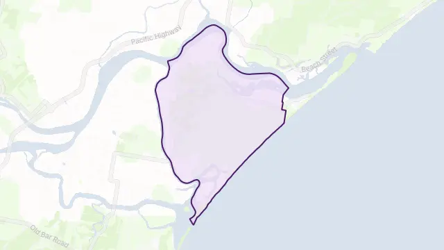 Mitchells Island Area Boundary Map