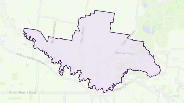 Moama Area Boundary Map