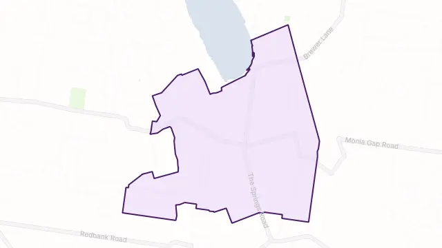 Monia Gap Area Boundary Map