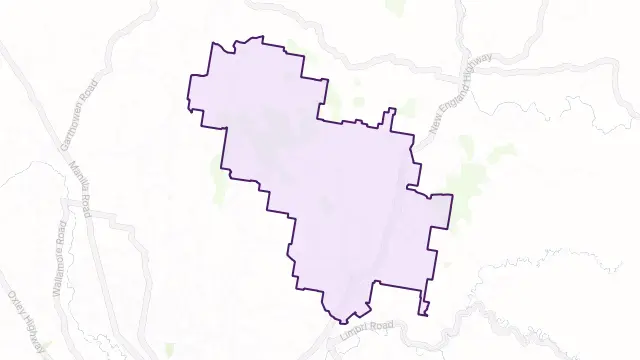 Moonbi Area Boundary Map