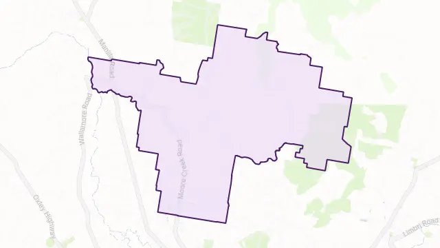 Moore Creek Area Boundary Map
