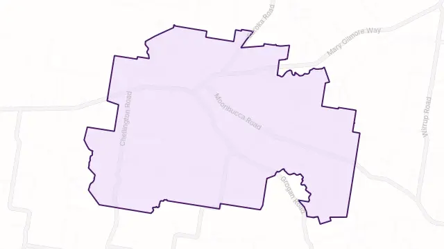 Morangarell Area Boundary Map
