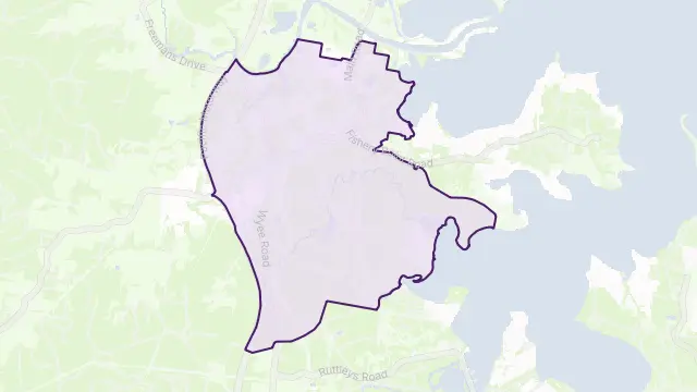 Morisset Area Boundary Map
