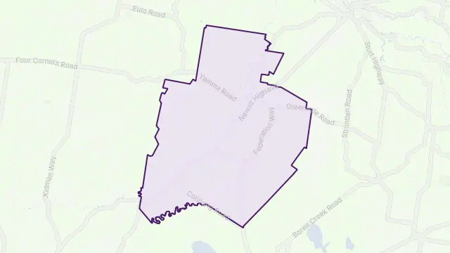 Morundah Area Boundary Map