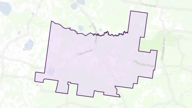 Mossgiel Area Boundary Map