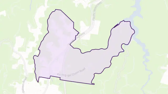 Mount Colah Area Boundary Map