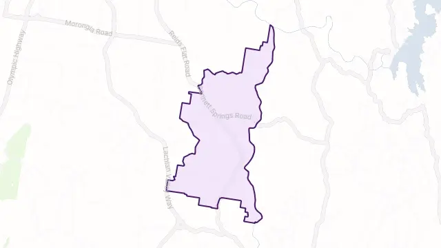 Mount Collins Area Boundary Map